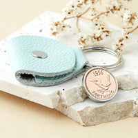 70th Birthday 1956 Farthing Keepsake Keyring