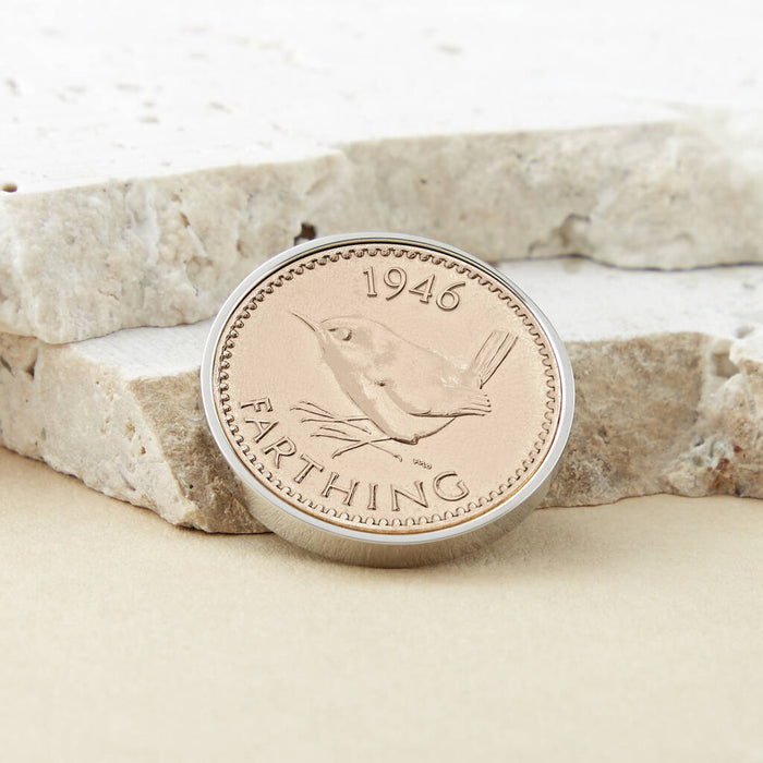 80th Birthday 1946 Farthing Keepsake Coin Token