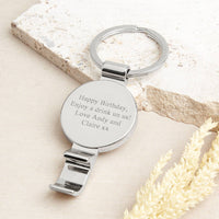 80th Birthday 1945 Sixpence Bottle Opener Keyring
