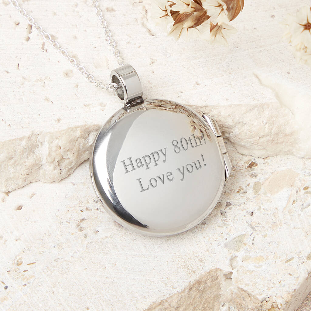 80th Birthday 1945 Sixpence Locket Necklace
