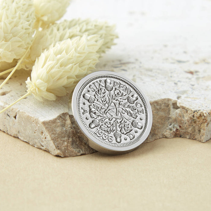90th Birthday 1936 Sixpence Keepsake Coin Token