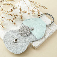 90th Birthday 1935 Or 1936 Sixpence Keepsake Coin Keyring