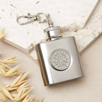 90th Birthday 1935 Or 1936 Sixpence Mini Hipflask Keyring