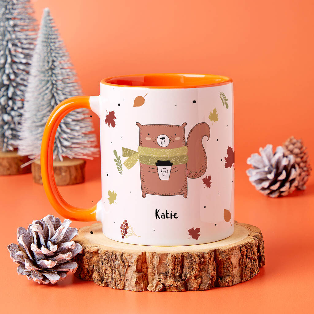 Autumn Animals Personalised Mug