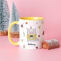 Autumn Animals Personalised Mug