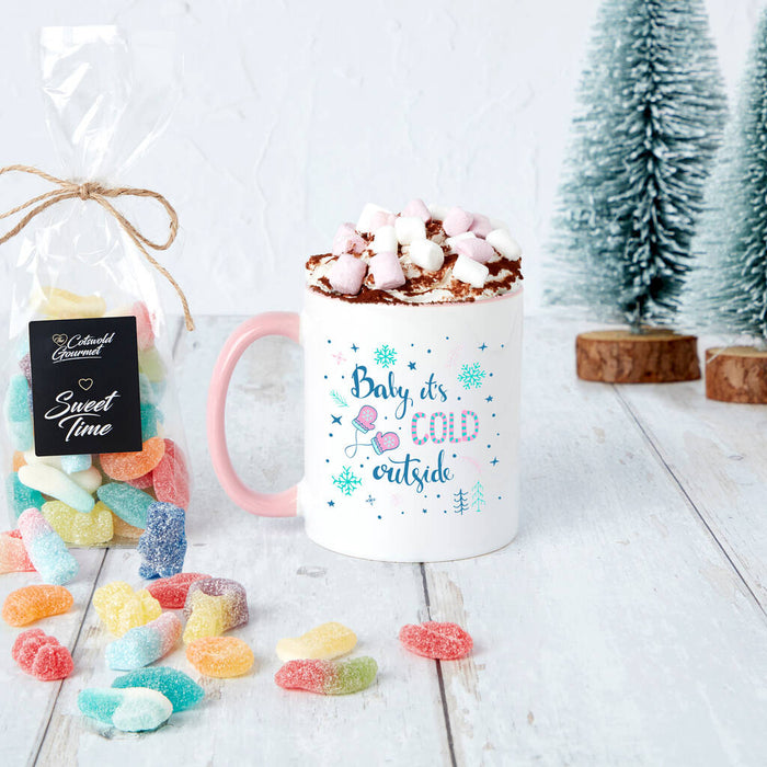 'Baby It's Cold Outside' Mug and Sweet Set