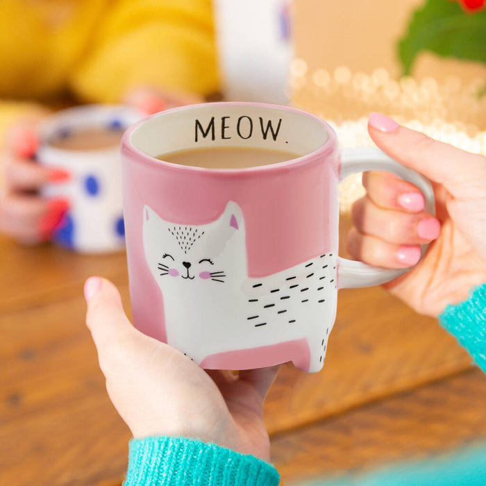 Ceramic Cat Footed Mug