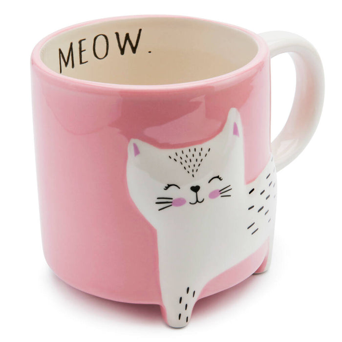 Ceramic Cat Footed Mug