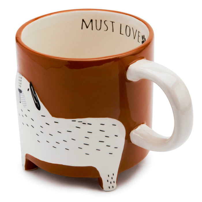 Ceramic Spotty Dog Footed Mug