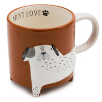Ceramic Spotty Dog Footed Mug
