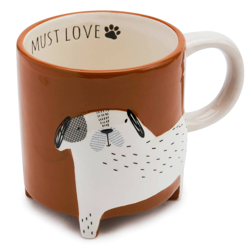 Ceramic Spotty Dog Footed Mug