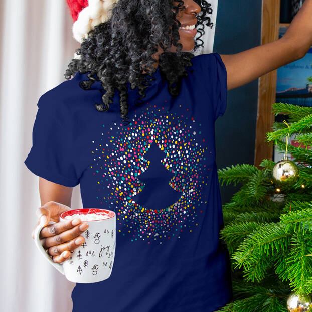 Christmas Tree Confetti Scatter Christmas T Shirt