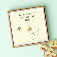 Classic Sterling Silver And Gold Queen Bee Necklace