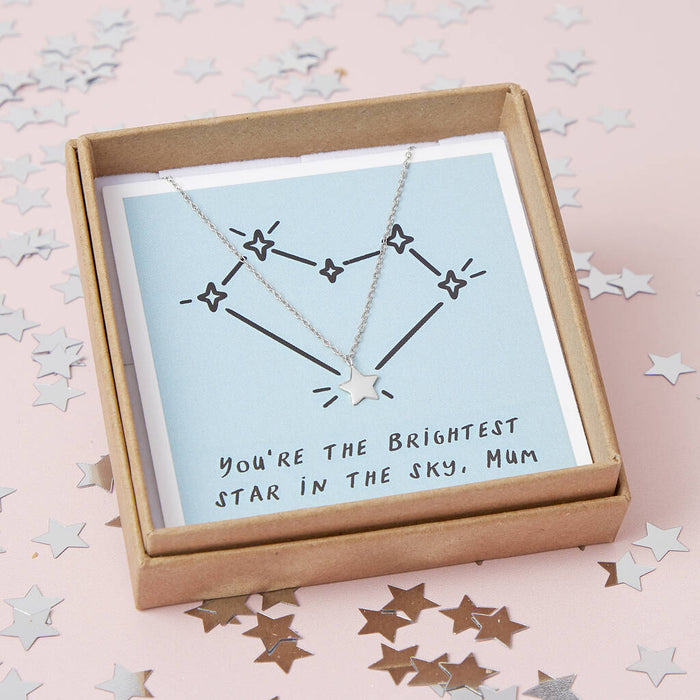 Written In The Stars Sterling Silver Star Necklace