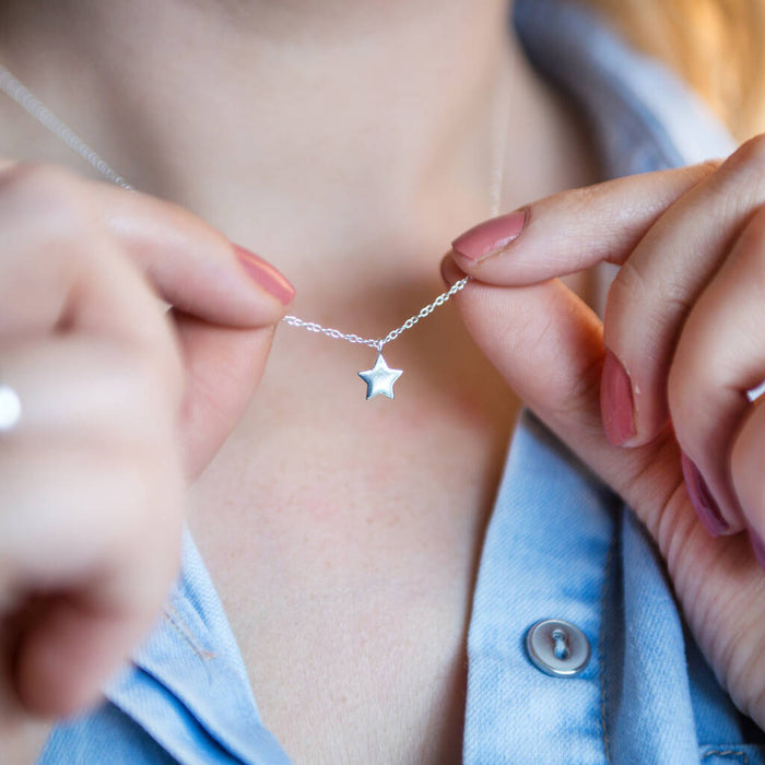 Written In The Stars Sterling Silver Star Necklace