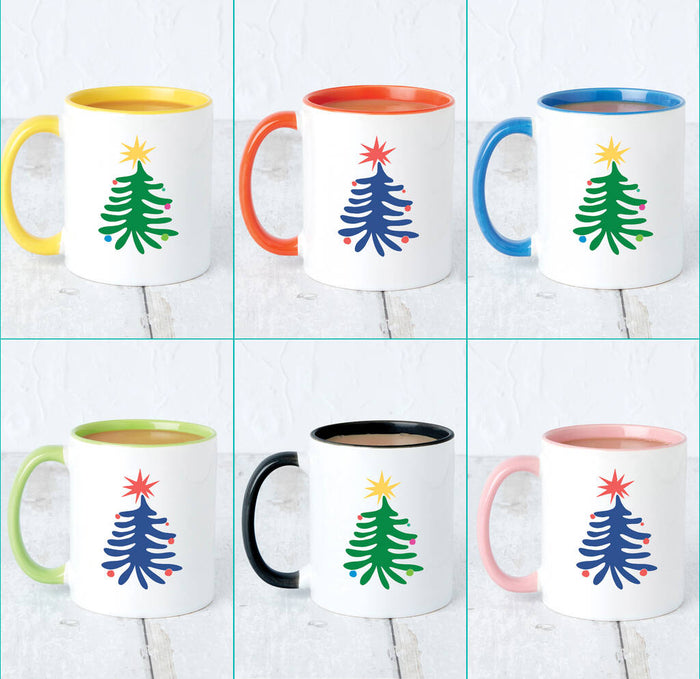 Colourful Tree Christmas Mug