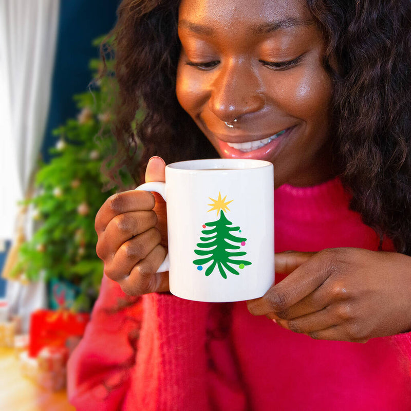 Colourful Tree Christmas Mug