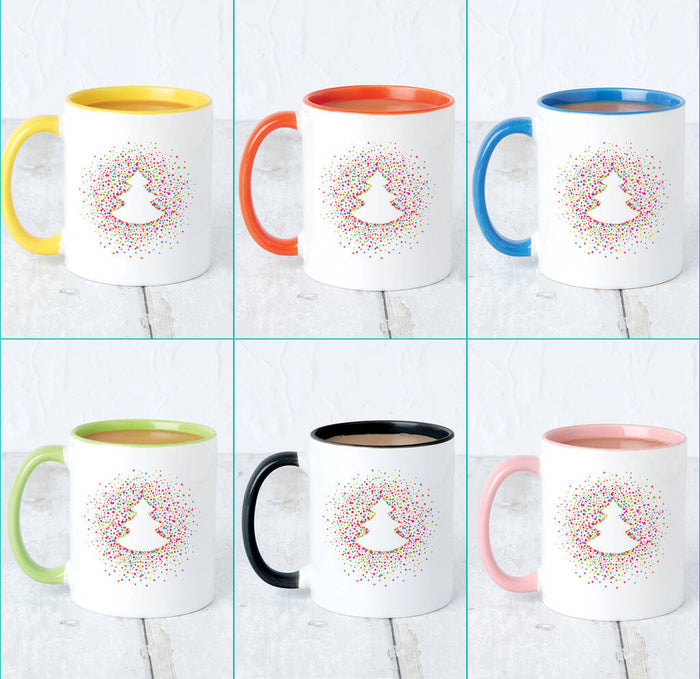 Confetti Scatter Tree Christmas Mug