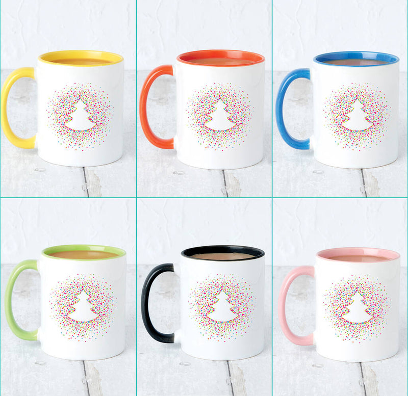 Confetti Scatter Tree Christmas Mug