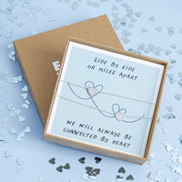 Connected By heart Sterling Silver Mother's Day Bracelet Set