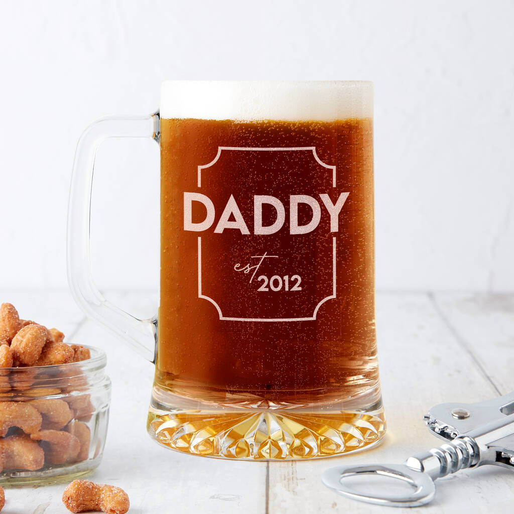 Dad Established Personalised Beer Tankard