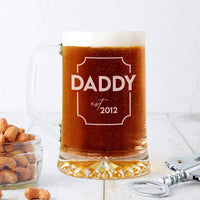 Dad Established Personalised Beer Tankard