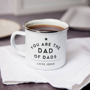 Dad Personalised Enamel Mug
