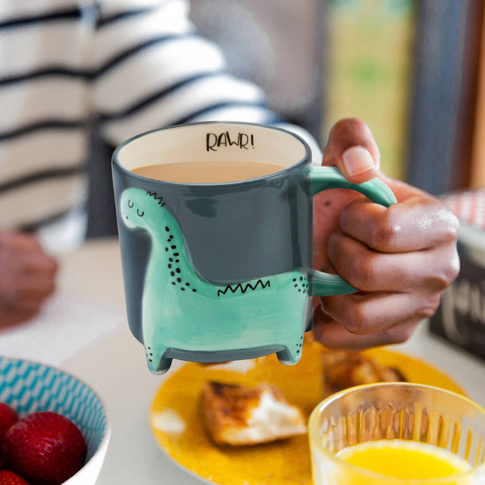 Dinosaur Footed Mug
