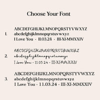 Family Name Bracelet, Sterling Silver Two Organic Pebbles