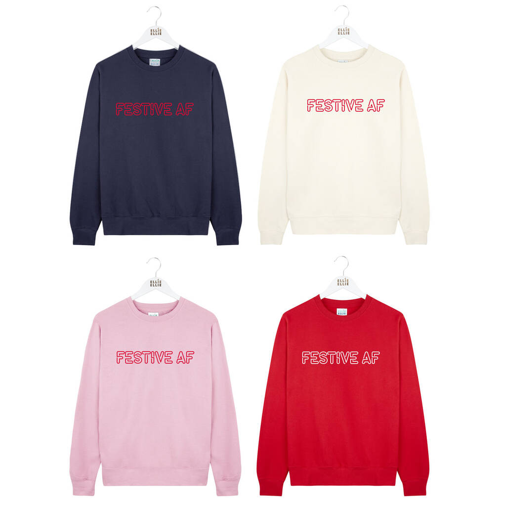 Festive af pink sweatshirt online