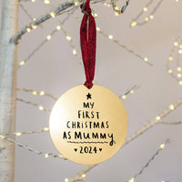 First Christmas As Mummy' Christmas Decoration