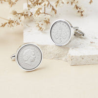 Five Pence 21st 2004 Or 2005 Birthday Coin Cufflinks
