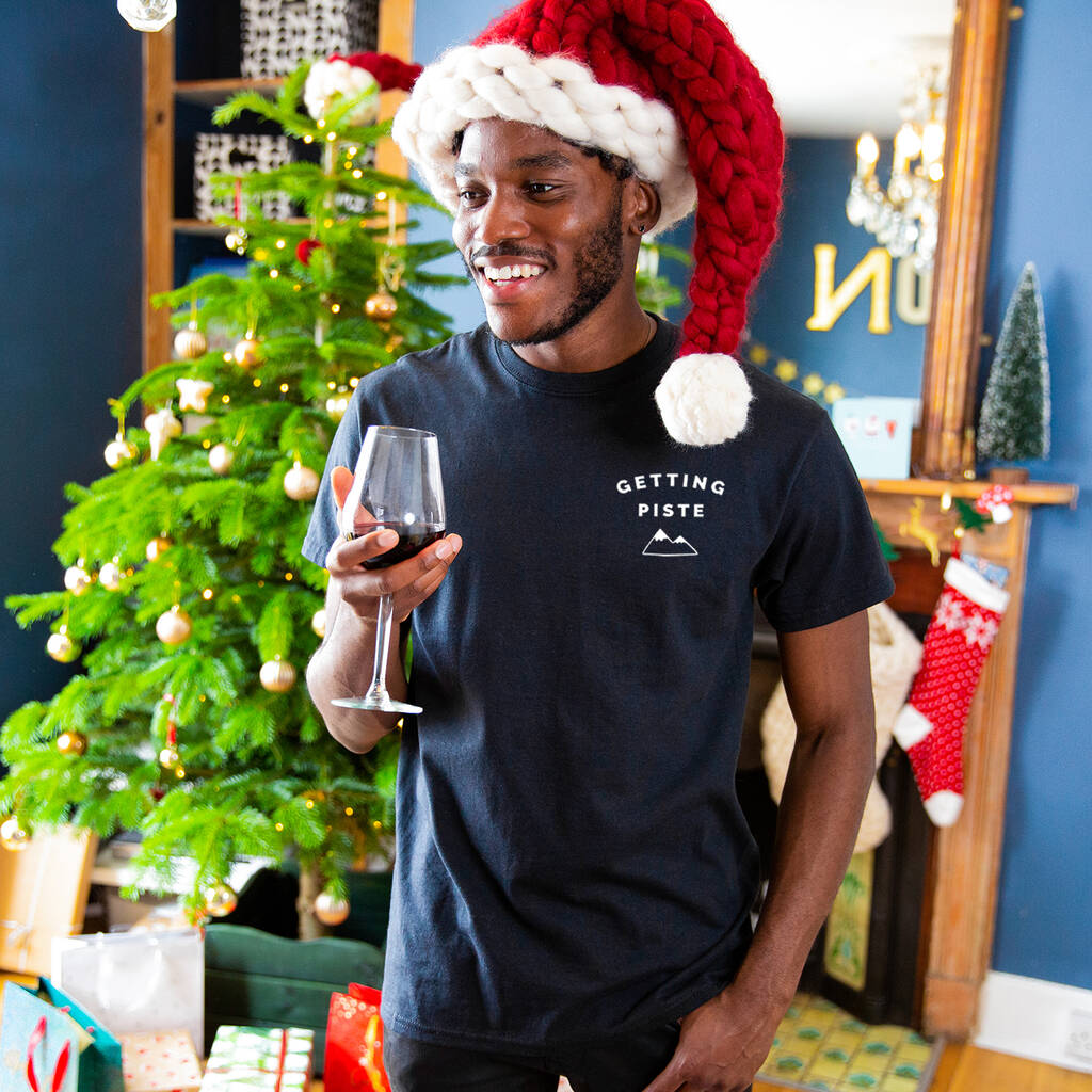 'Getting Piste' Men's Ski T-Shirt