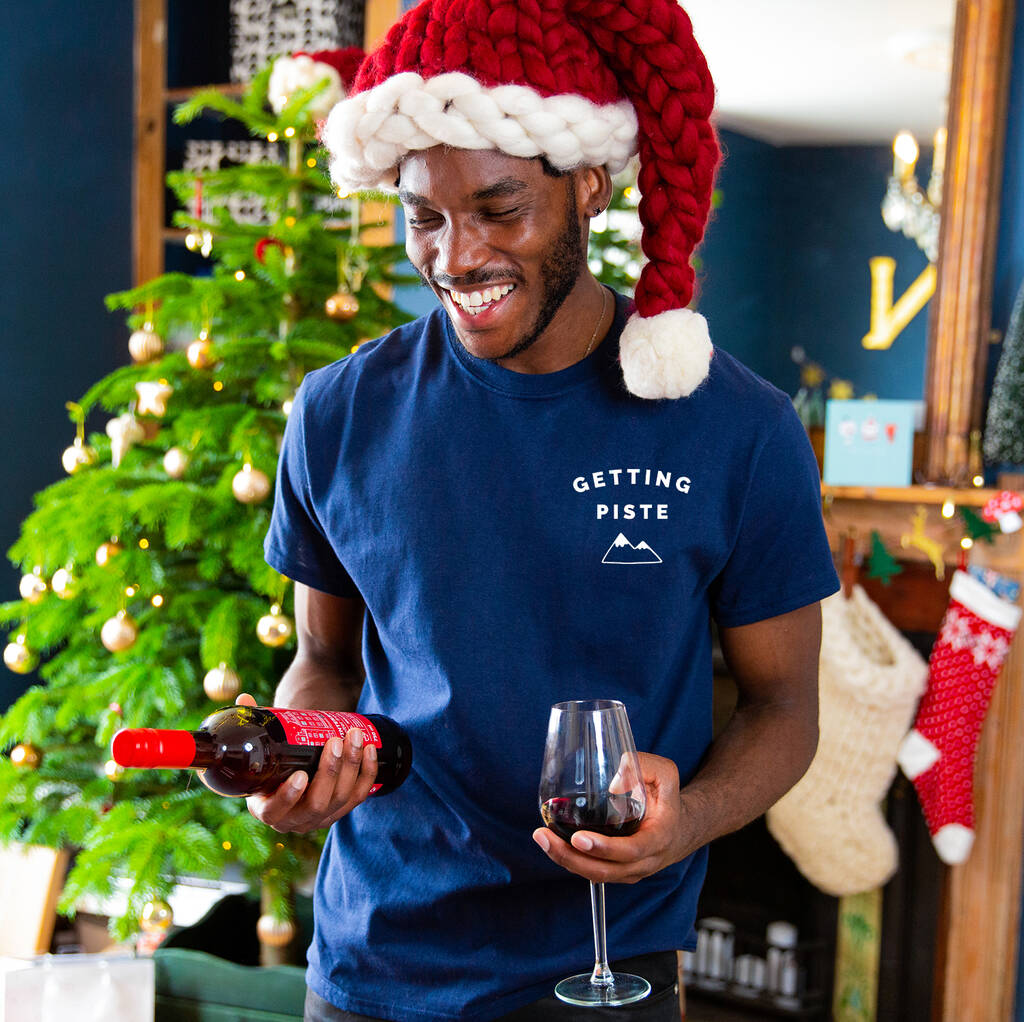 'Getting Piste' Men's Ski T-Shirt