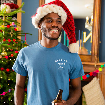 'Getting Piste' Men's Ski T-Shirt