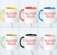Glitter Balls Christmas Mug