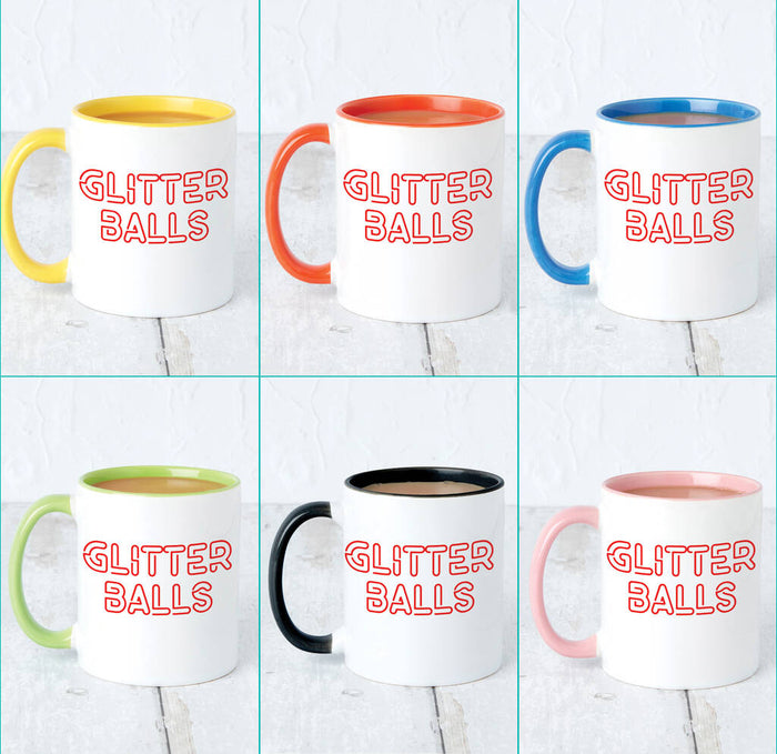 Glitter Balls Christmas Mug
