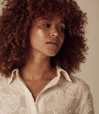 Gold Name Tag Necklace