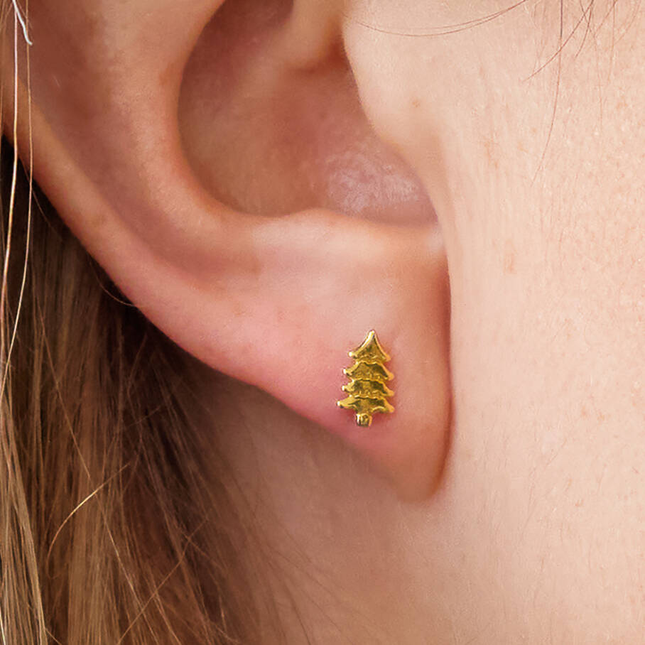 Tree earrings stud hotsell