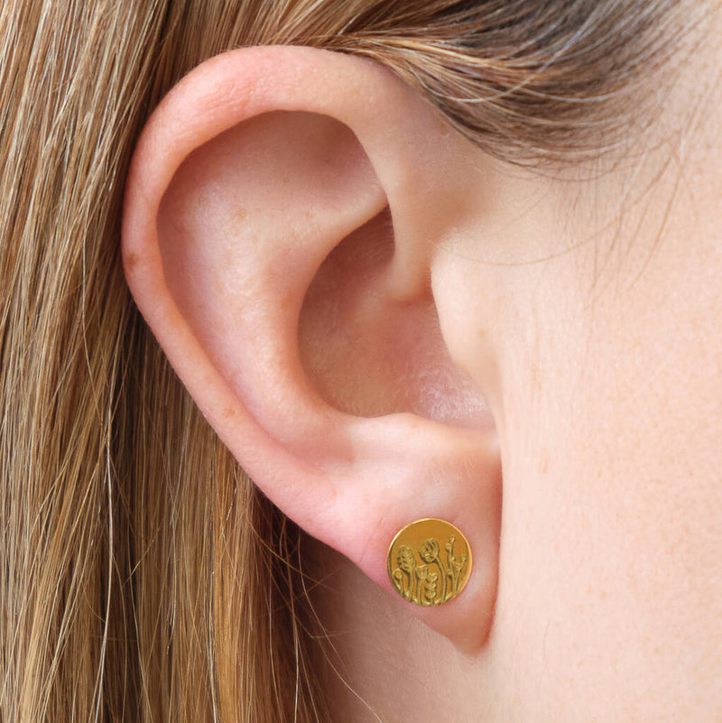 If Mums Were Flowers Gold Plated Earrings For Mum