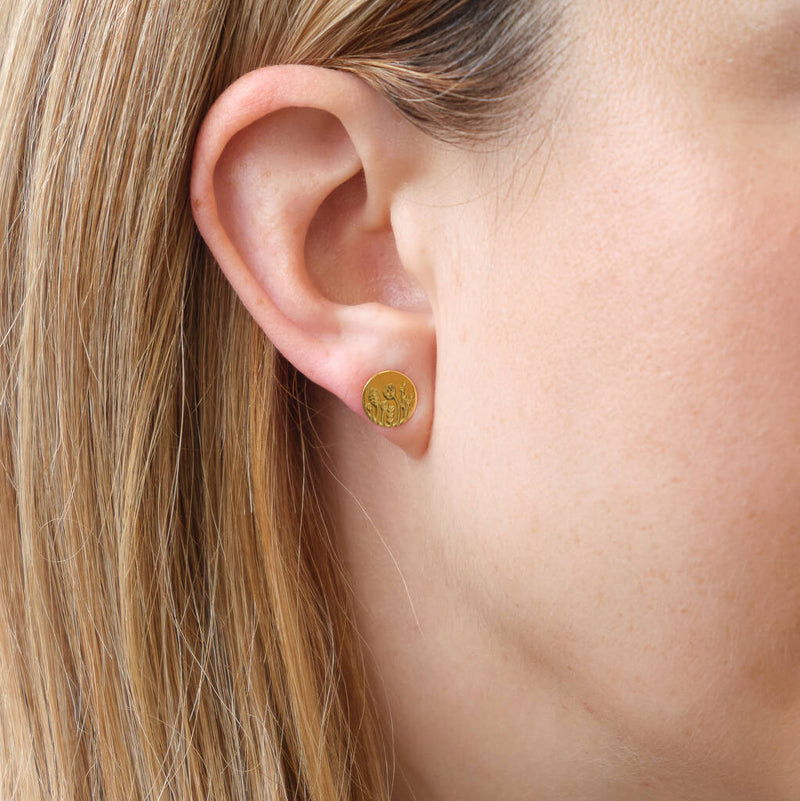If Mums Were Flowers Gold Plated Earrings For Mum