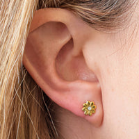 Pick Of The Bunch Gold Plated Flower Earrings For Mum