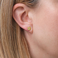 Pick Of The Bunch Gold Plated Flower Earrings For Mum