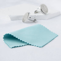 Wedding Heart Personalised Circle Cufflinks