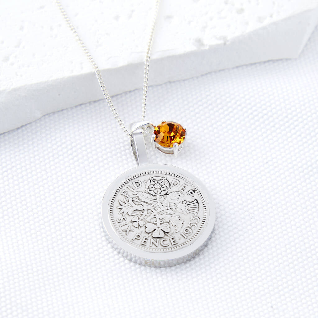 30th Birthday 1996 Penny Coin Pendant Necklace