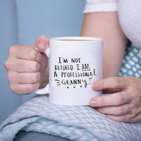 I'm Not Retired I'm A Professional Grandma Mug and Sweet Set