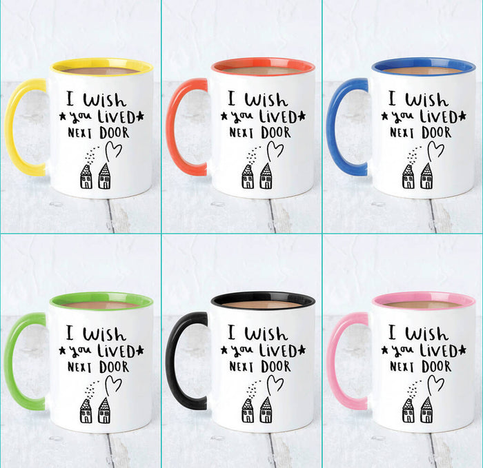 'I Wish You Lived Next Door' Friendship Mug and Sweet Set