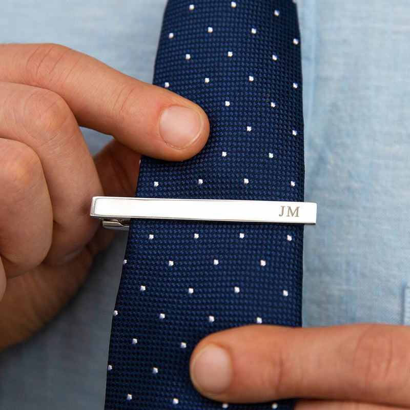 Initial Personalised Tie Clip