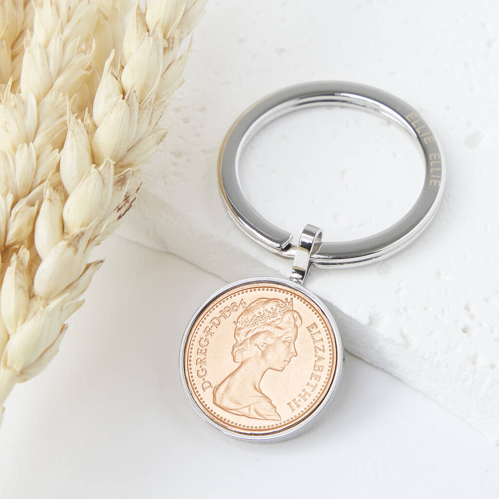 Lucky Penny Coin Keyring 1971 To 2008 Ellie Ellie