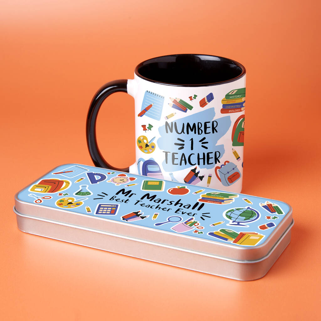 Mug And Pencil Tin Teacher Gift Set